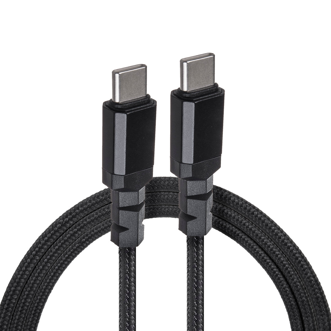 Cavo 2 x USB-C 15W Maclean, supporto Carica rapida QC 3.0, trasferimento dati, 3A, , nero, lunghezza 1m, MCE493