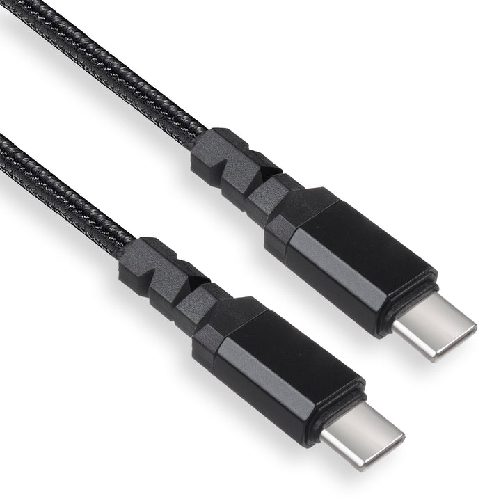 Cavo 2 x USB-C 15W Maclean, supporto Carica rapida QC 3.0, trasferimento dati, 3A, , nero, lunghezza 1m, MCE493