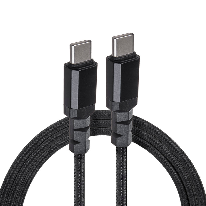 Cavo 2 x USB-C 15W Maclean, supporto Carica rapida QC 3.0, trasferimento dati, 3A, , nero, lunghezza 2 m, MCE494