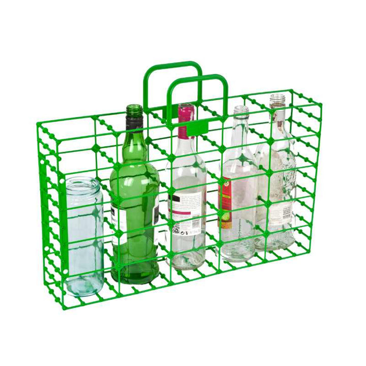 ECORACK Portabottiglie e barattoli in vetro con due ganci