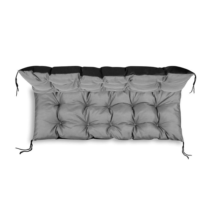 Cuscino per panchina da giardino di europallets grigio 120x40 cm