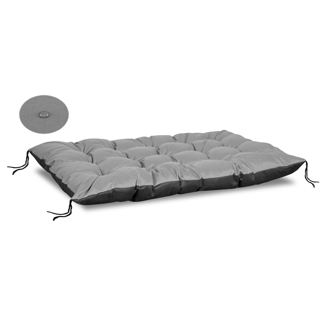 Cuscino impermeabile per pallet da giardino grigio 120x80 cm per panchina di pallet