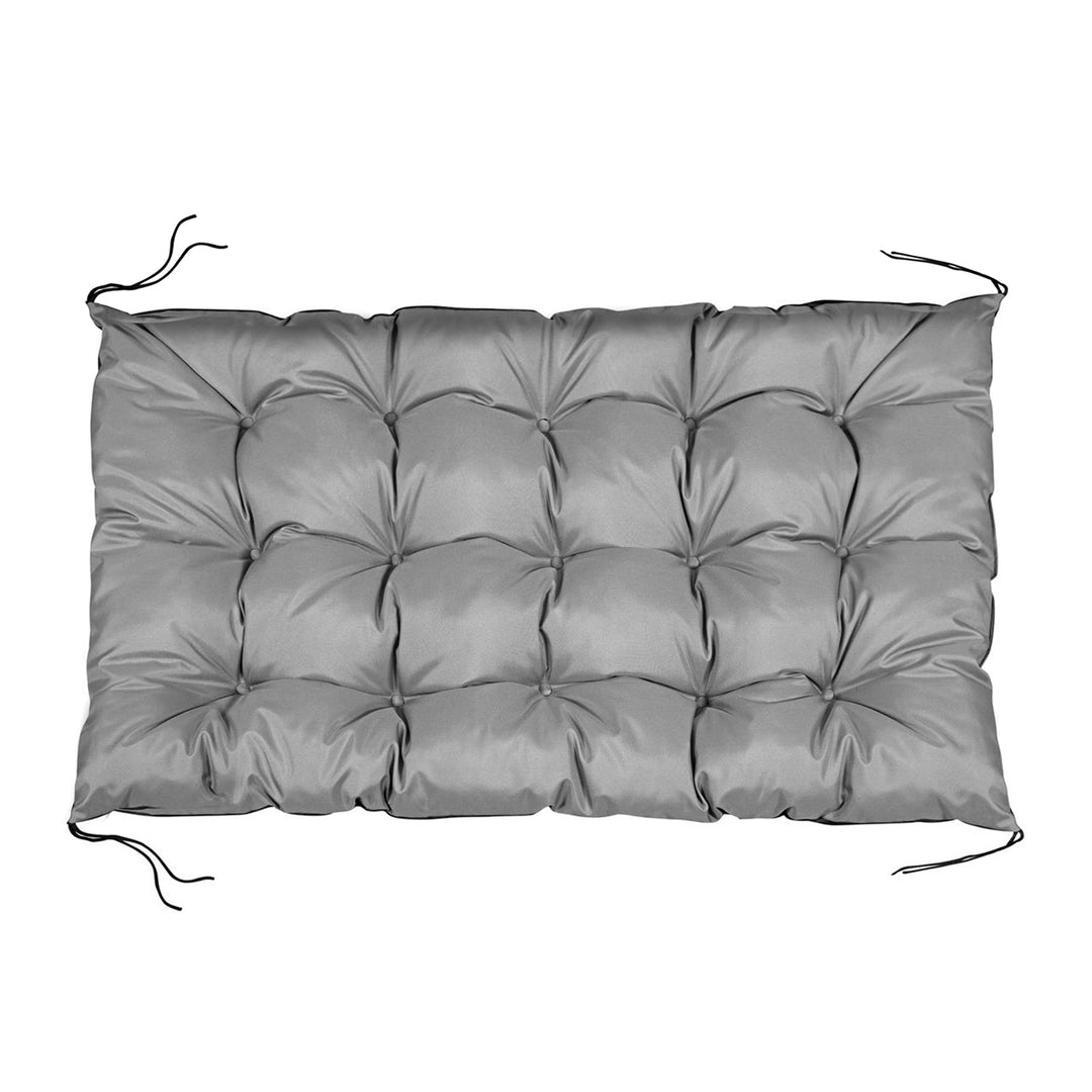 Cuscino impermeabile per pallet da giardino grigio 120x80 cm per panchina di pallet