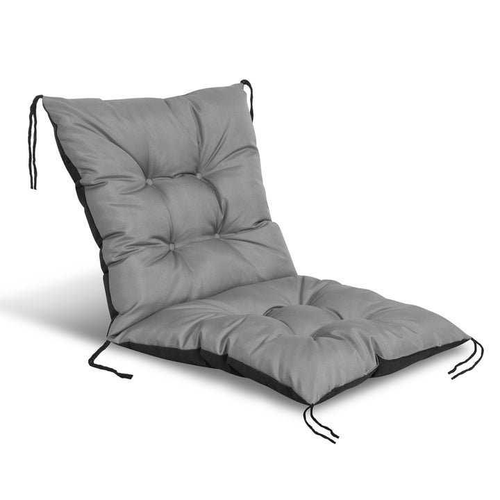 Cuscinotrapuntato  per sedia da giardino, grigio 50x50x50 cm