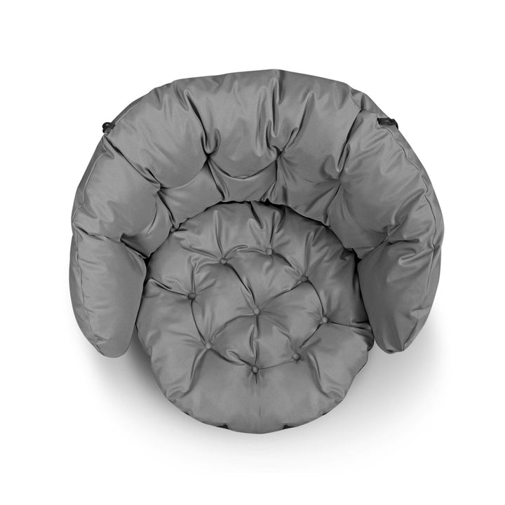 Cuscino per poltrona da giardino, nido di cicogna, grigio 122x40 cm