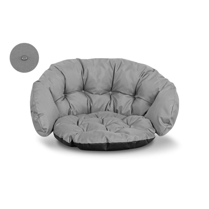 Cuscino per poltrona da giardino, nido di cicogna, grigio 122x40 cm