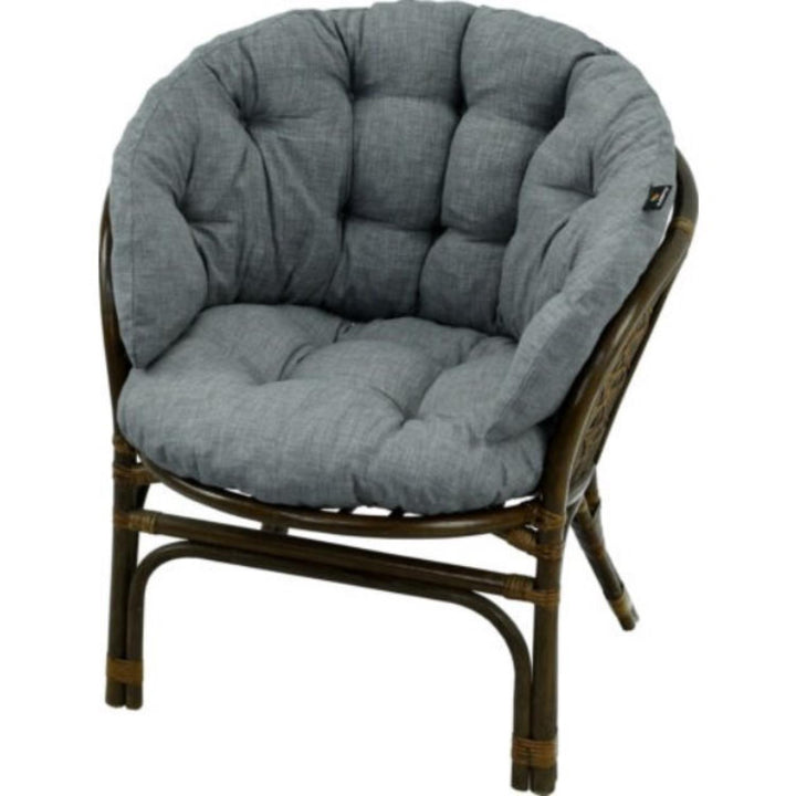 Cuscino per poltrona da giardino, nido di cicogna, grigio 122x40 cm