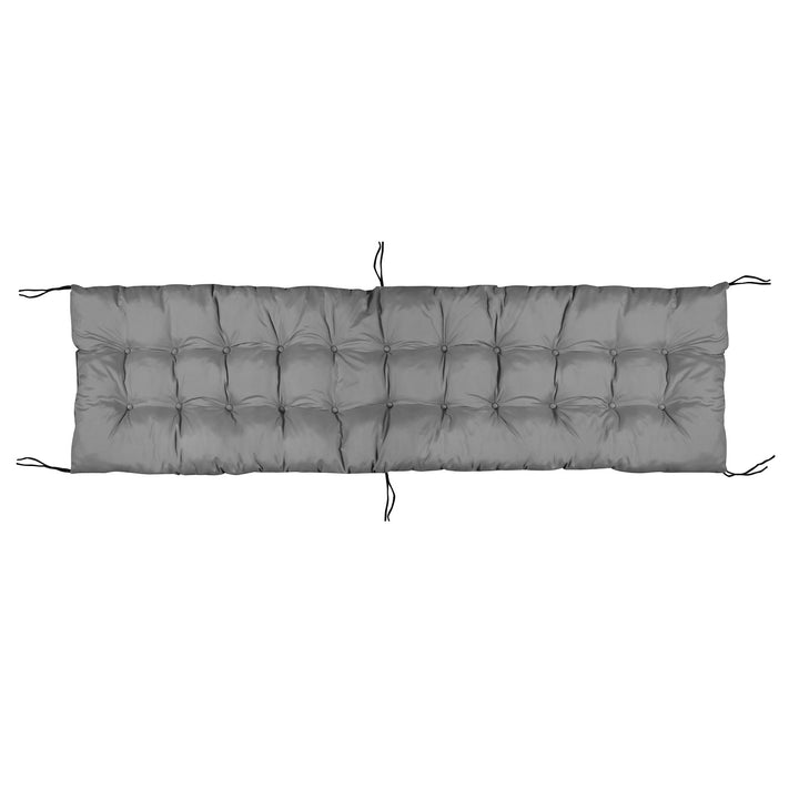 Cuscino in microfibra per sdraio da giardino AIO 165x50 cm grigia