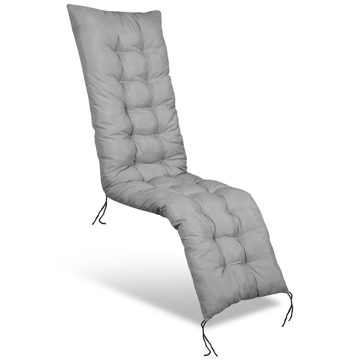 Cuscino in microfibra per sdraio da giardino AIO 165x50 cm grigia