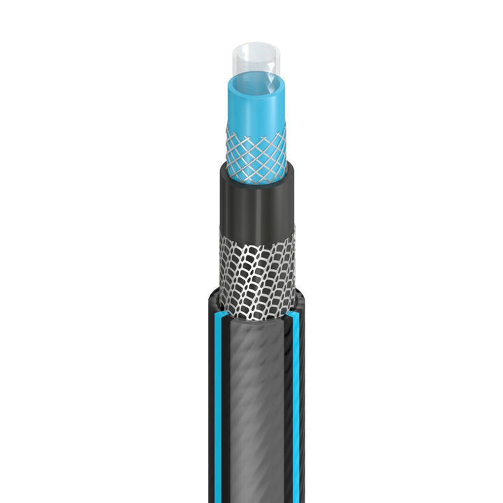 Cellfast HOBBY ATS2™ 6 streti Tubo da giardino a doppia treccia con trama incrociata e tricot Resistente alle radiazioni UV e alla deposizione di alghe 1/2" 20 m
