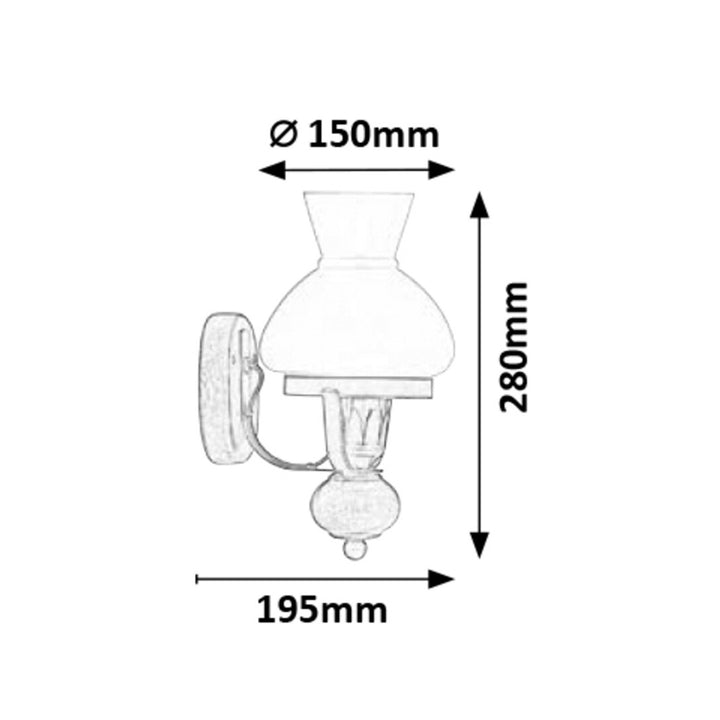 RABALUX PETRONEL 7077 lampada da parete per soggiorno sala da pranzo camera da letto