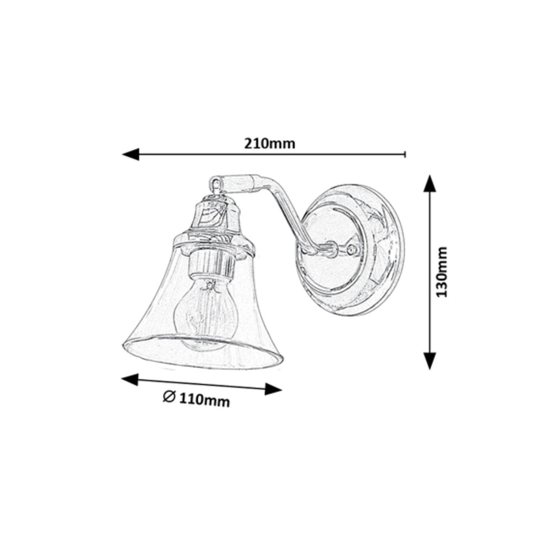 RABALUX ANTOINE 3207 E14 IP44 lampada da parete per bagno