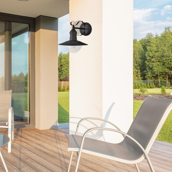Rabalux Oslo lampada da parete per facciata nera E27 60 W IP43 230 V