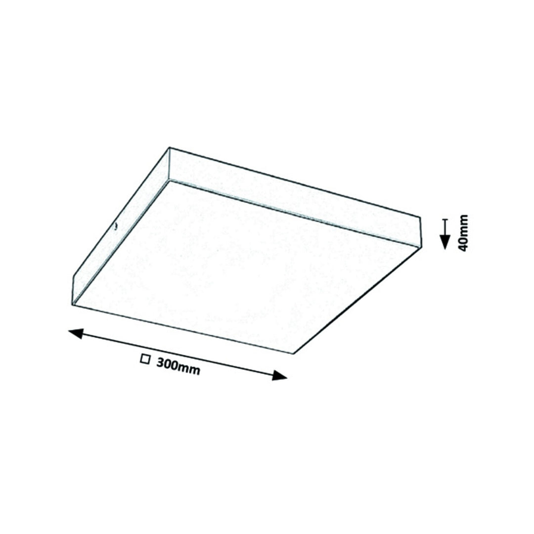 RABALUX TARTU 7900 Lampada quadrata 30x30cmda esternu a LED con colore della luce regolabile  2800, 4000 o 6000 K