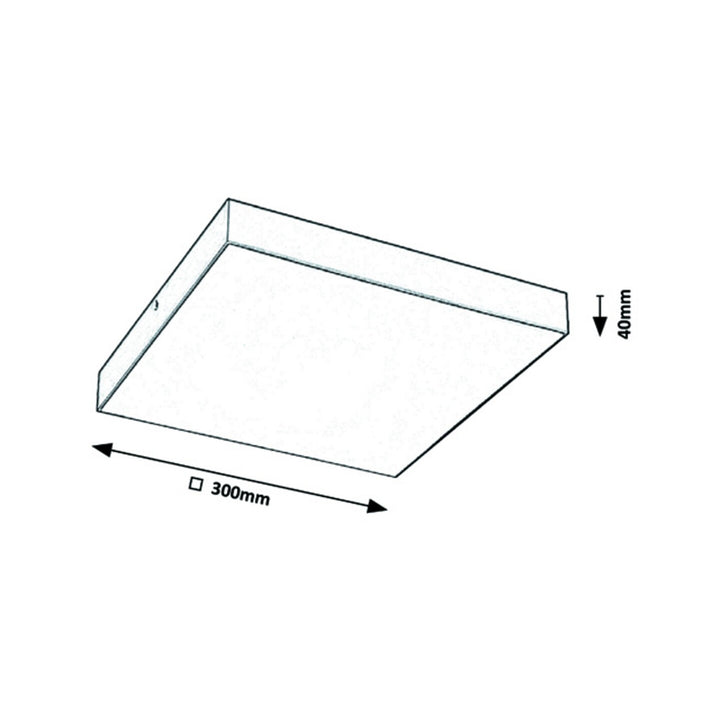 RABALUX TARTU 7900 Lampada quadrata 30x30cmda esternu a LED con colore della luce regolabile  2800, 4000 o 6000 K