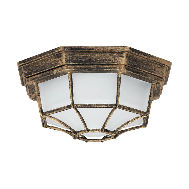 RABALUX MILANO LAMPADA DA SOFFITTO PER ESTERNI 8376 DIFFUSORE IN METALLO E VETRO