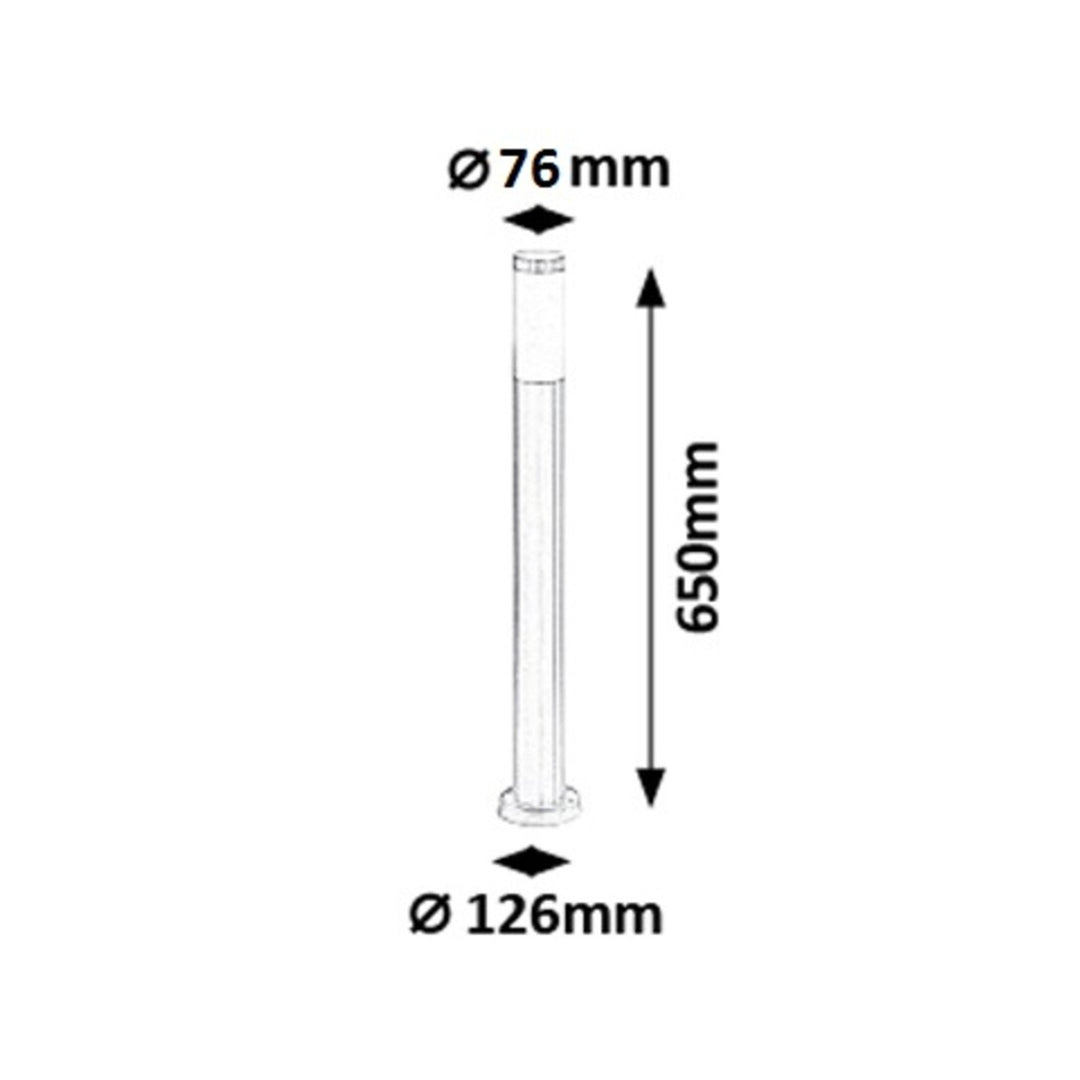 RABALUX 8264 INOX TORCH LAMPADA DA GIARDINO  IP44  METAL