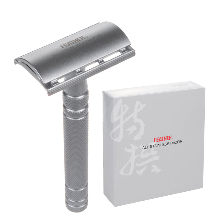 Rasoio da barba Feather AS-D2 e 5 lame in acciaio inossidabile - Qualità giapponese