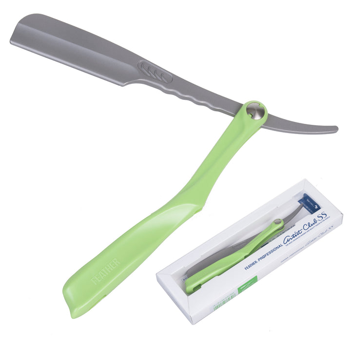 Rasoio Shavette Feather Professional Artist Club Lime ACS-RL