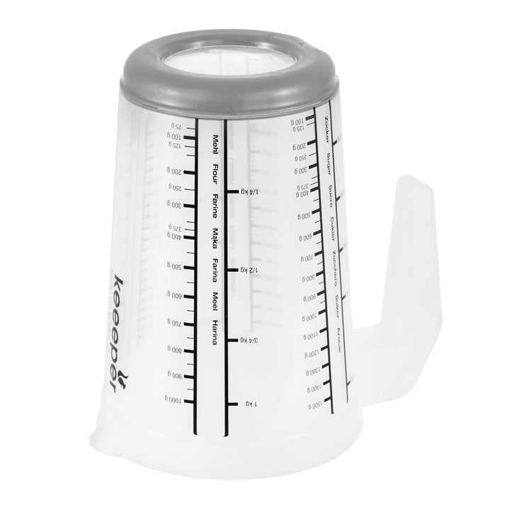 Caraffa dosatrice Keeeper Masimmo 13,5 x 19 cm con base antiscivolo