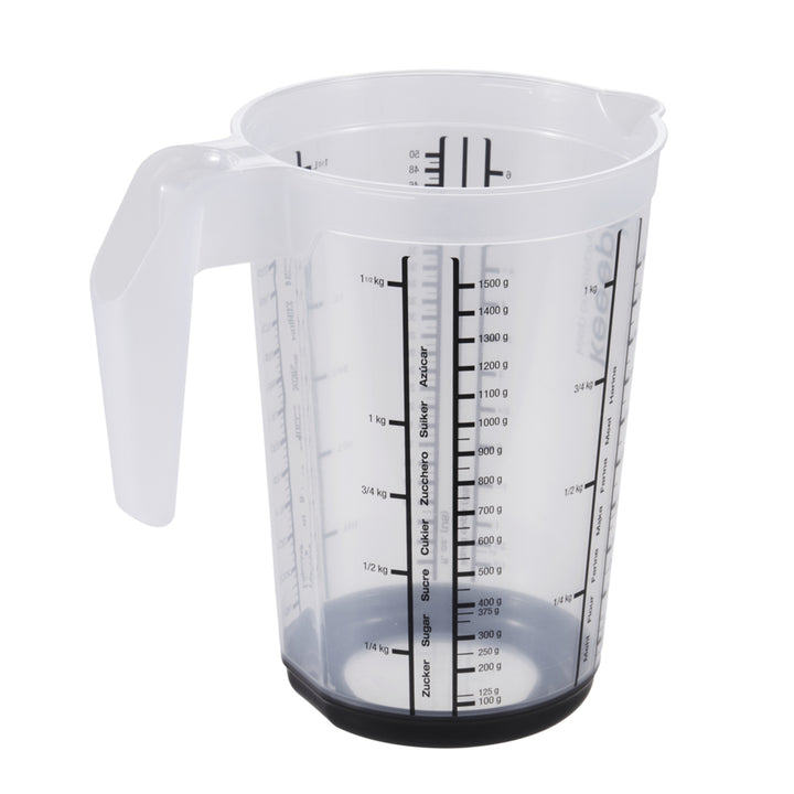 Caraffa dosatrice Keeeper Masimmo 13,5 x 19 cm base antiscivolo
