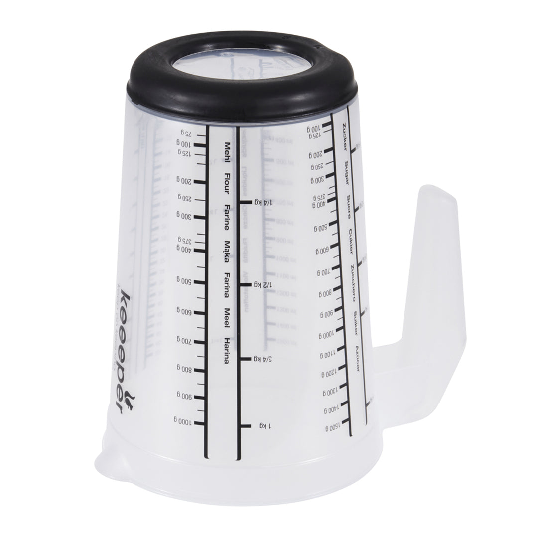Caraffa dosatrice Keeeper Masimmo 13,5 x 19 cm base antiscivolo