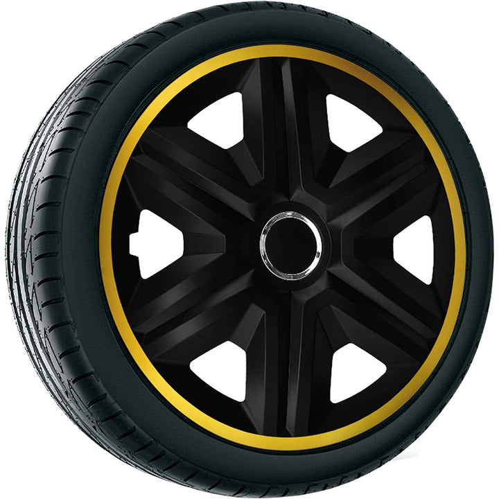 NRM 16" FAST LUX oro coprimozzo universale 4 pezzi