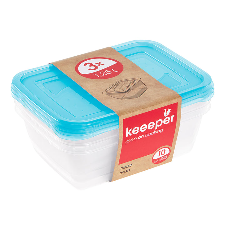 Keeeper Fredo Fresh Set di 3 contenitori da 1,25 l 3067563200000