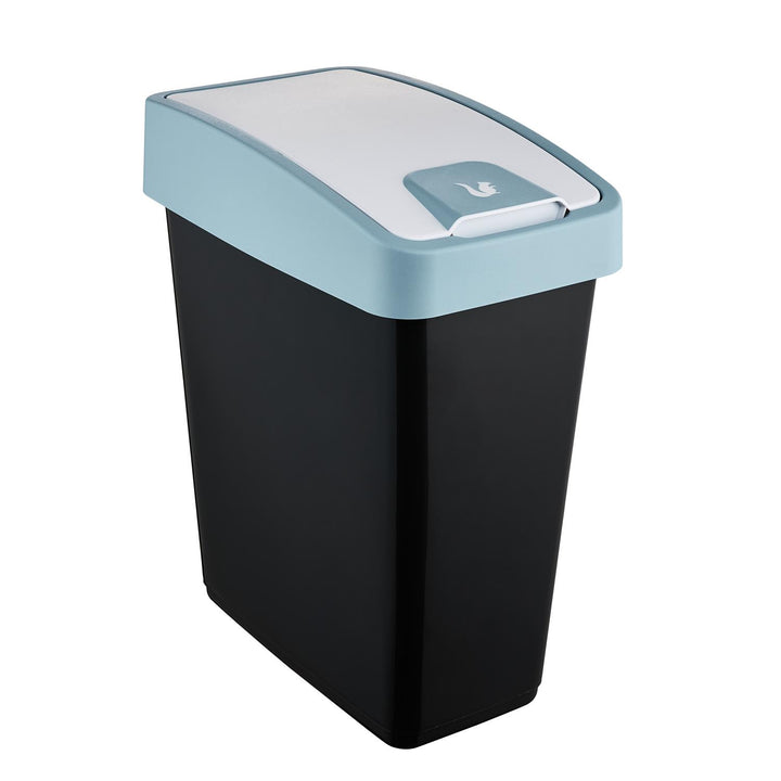 Pattumiera con coperchio a pressione 25l blu Keeeper