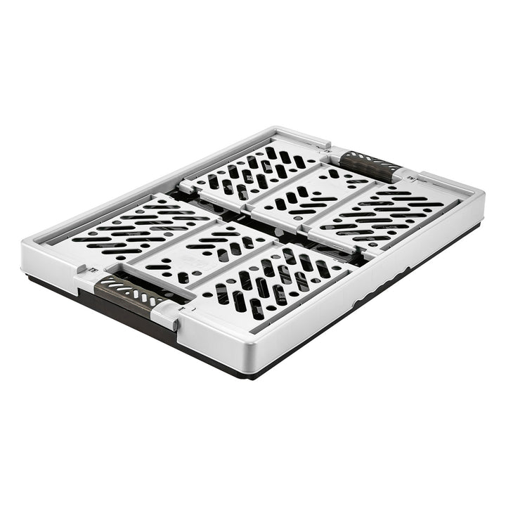 Cesto pieghevole in plastica argento chiaro Keeeper fino a 50 kg