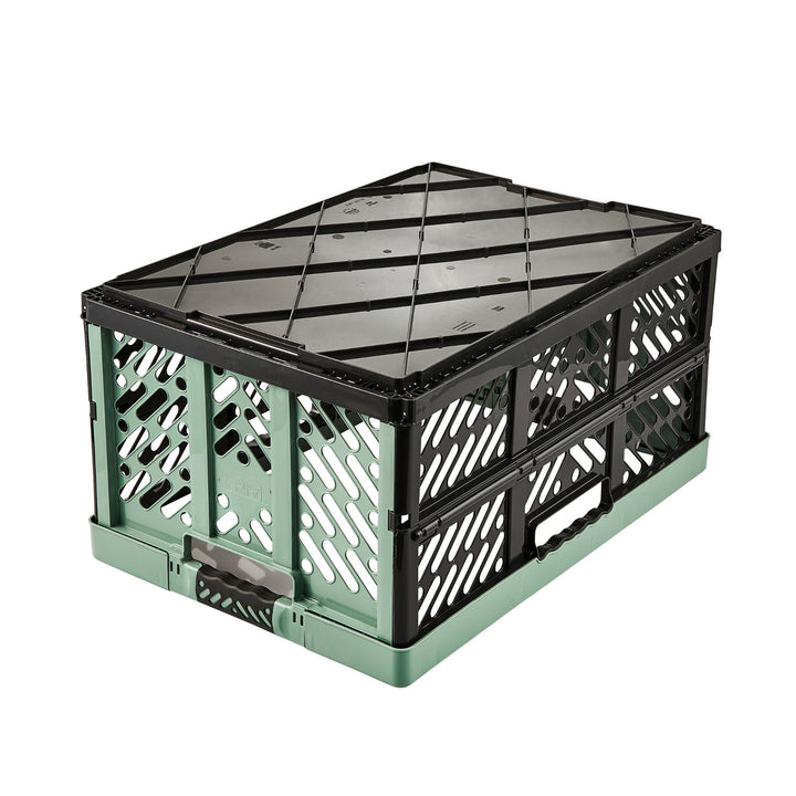 Cestino pieghevole multiuso in plastica verde Keeeper  45l