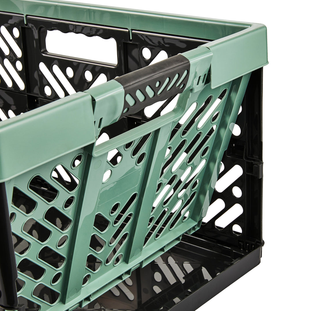 Cestino pieghevole multiuso in plastica verde Keeeper  45l