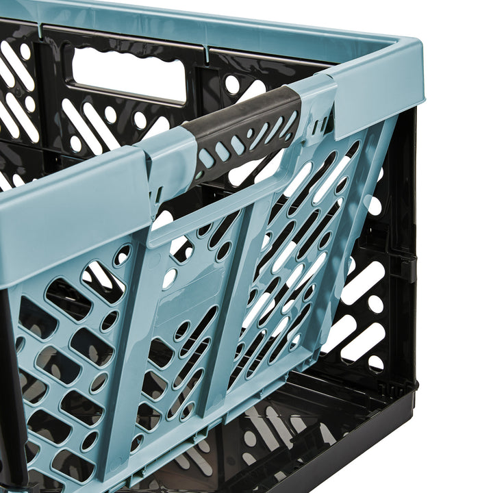Keeeper 45l Cestino in plastica pieghevole blu per la spesa Multiuso