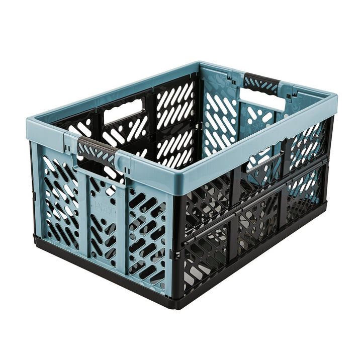 Keeeper 45l Cestino in plastica pieghevole blu per la spesa Multiuso
