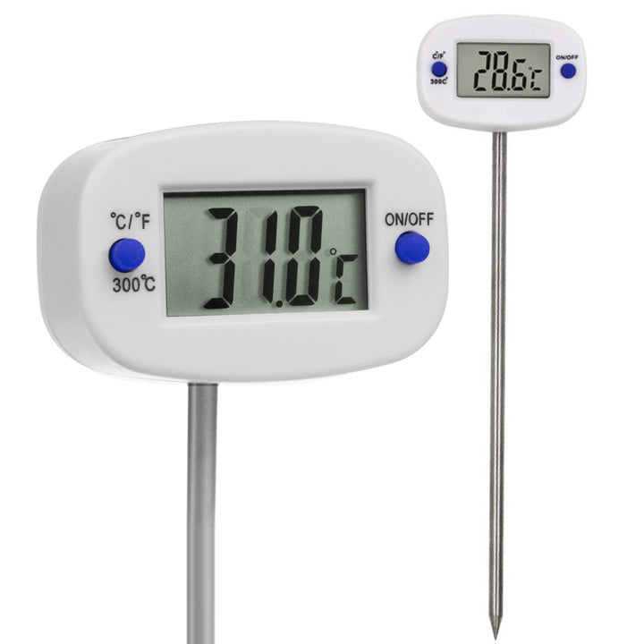 Green Blue Termometro  Sonda per alimenti, lunghezza sonda 13,5 cm, intervallo di temperatura da -50 a +300 gradi C, precisione 0,1 gradi C, GB382