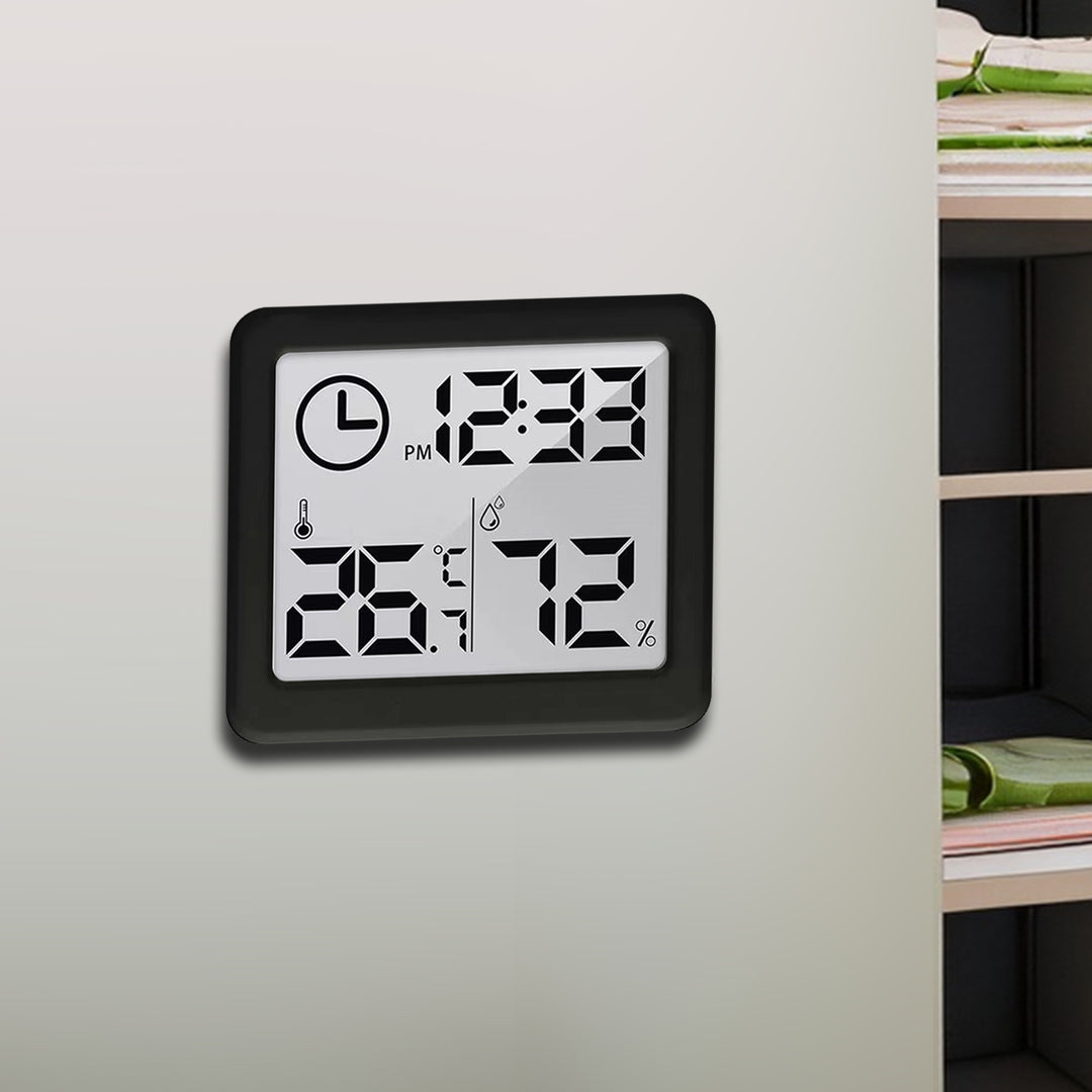 Stazione meteo Termometro/igrometro con funzione orologio, GreenBlue, nero, GB384B
