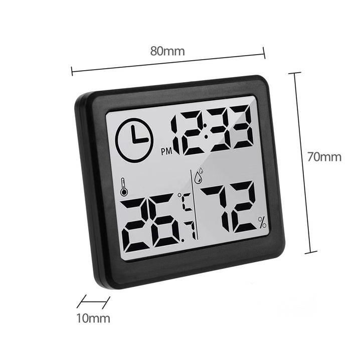 Stazione meteo Termometro/igrometro con funzione orologio, GreenBlue, nero, GB384B