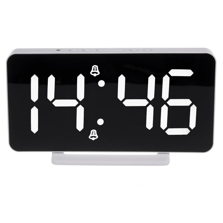 Orologio con funzione di allarme e termometro,GreenBlue, bianco, GB383