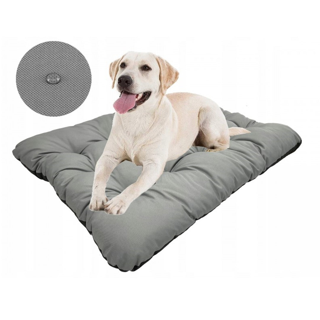Prestige Cuscino impermeabile per cani Letto per cani impermeabile in PVC Codura lavabile antiallergico (100x70cm, grigio)