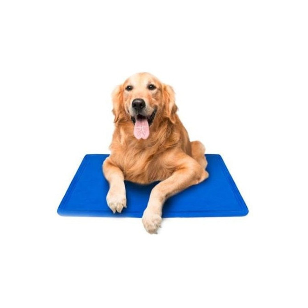 Tappeto refrigerante in gel per animali domestici 50 x 90 cm blu