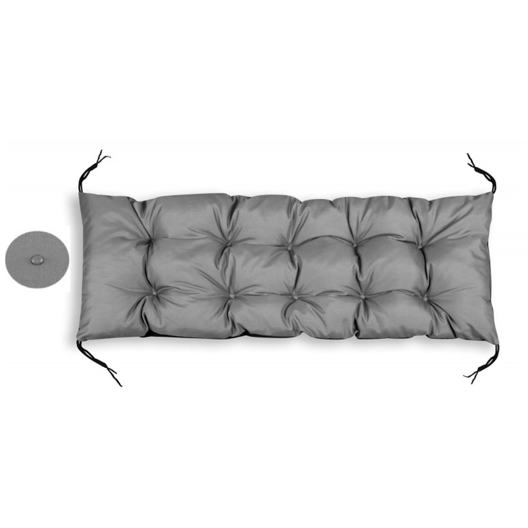 Cuscino per sdraio da giardino Cuscino lettino 180x50cm Impermeabile Codura PVC Grigio