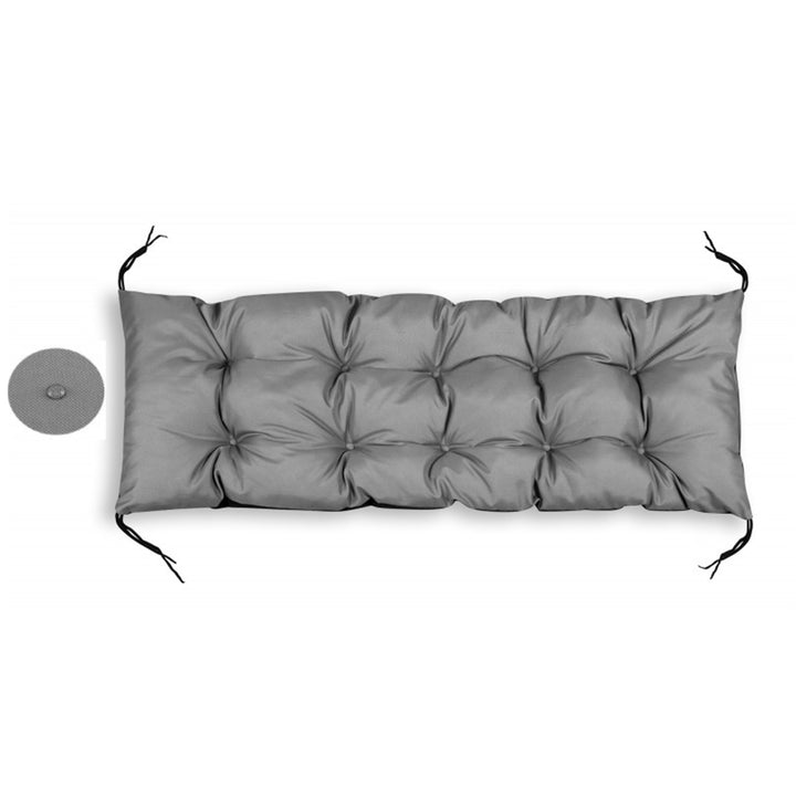 Cuscino per sdraio da giardino Cuscino lettino 180x50cm Impermeabile Codura PVC Grigio