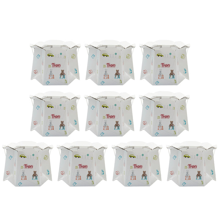 Vasino monouso per bambini Tron, bianco, fino a 30 kg, set da 10 pezzi