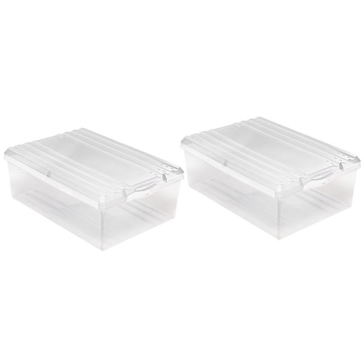 Set di due scatole da scarpe BranQ 350 x 260 x 130 mm Fori di ventilazione