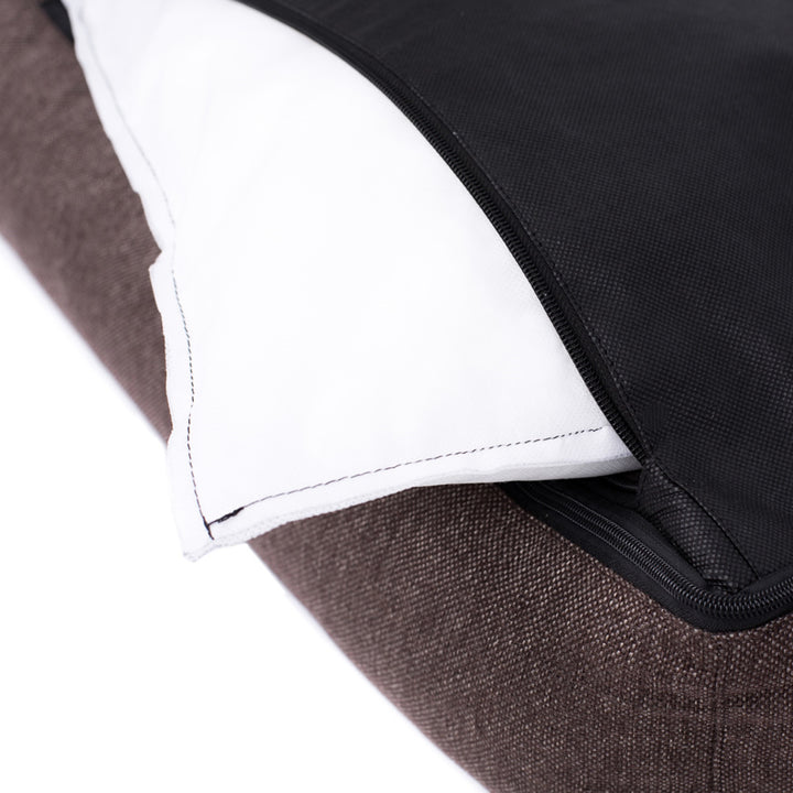 Mestizo Mallorca Comfort Pet Bed Letto per cani Divano per cani in tessuto resistente (Dimensioni esterne: 100x75cm / Dimensioni interne: 70x53cm, Marrone/Bianco)