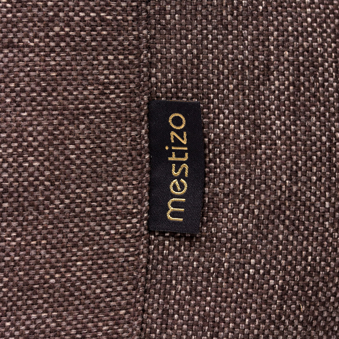 Mestizo Mallorca Comfort Pet Bed Letto per cani Divano per cani in tessuto resistente (Dimensioni esterne: 100x75cm / Dimensioni interne: 70x53cm, Marrone/Bianco)