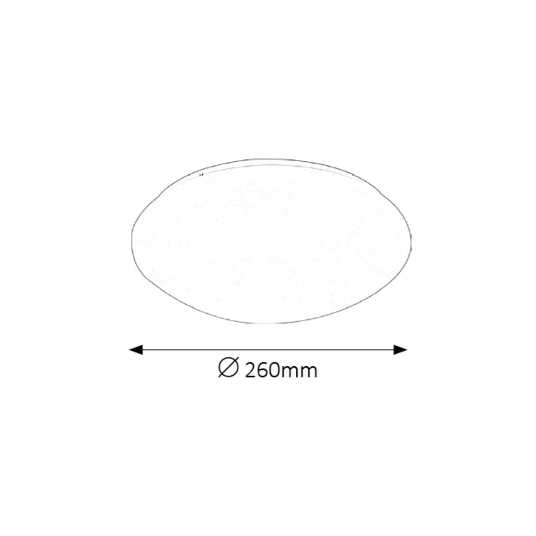 Rabalux Lucas lampada da soffitto rotonda 3437 bianco 12W