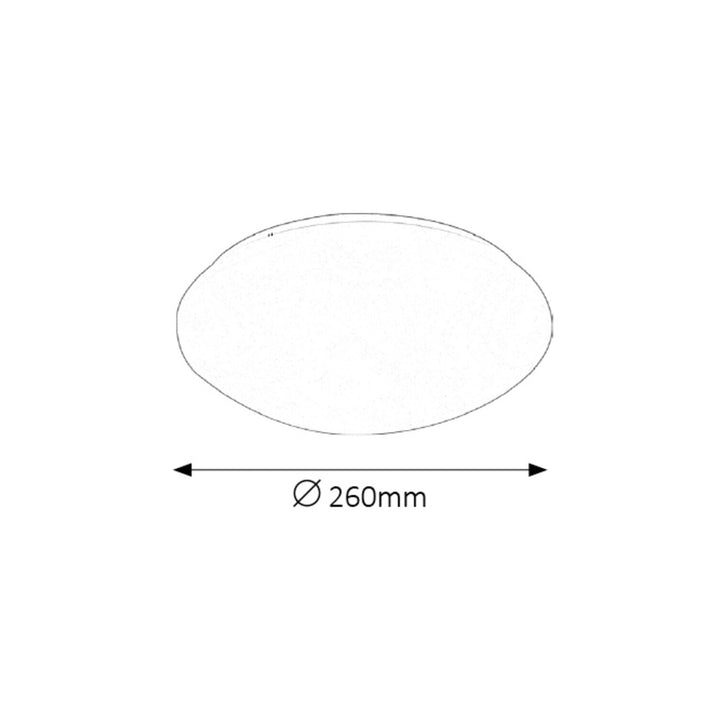 Rabalux Lucas lampada da soffitto rotonda 3437 bianco 12W