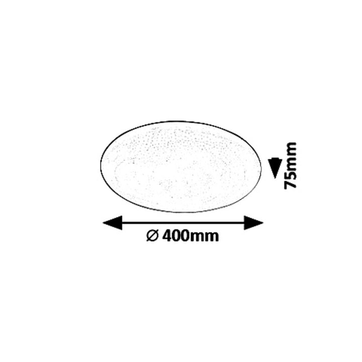 Rabalux Danny lampada a soffitto 5445 bianco 36W colore della luce regolabile