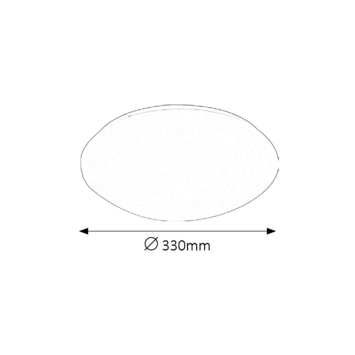 Rabalux Lucas lampada da soffitto 3435 bianco 18W rotonda